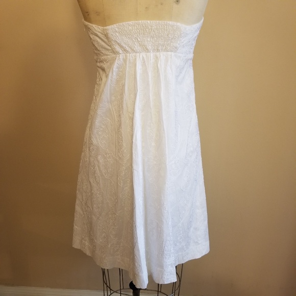 Lilly Pulitzer White Strapless Dress - Picture 3 of 4